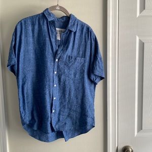 Frank and Eileen linen camp shirt